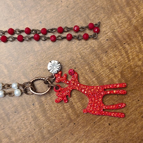 Rudolph Reindeer Necklace - Picture 3 of 4
